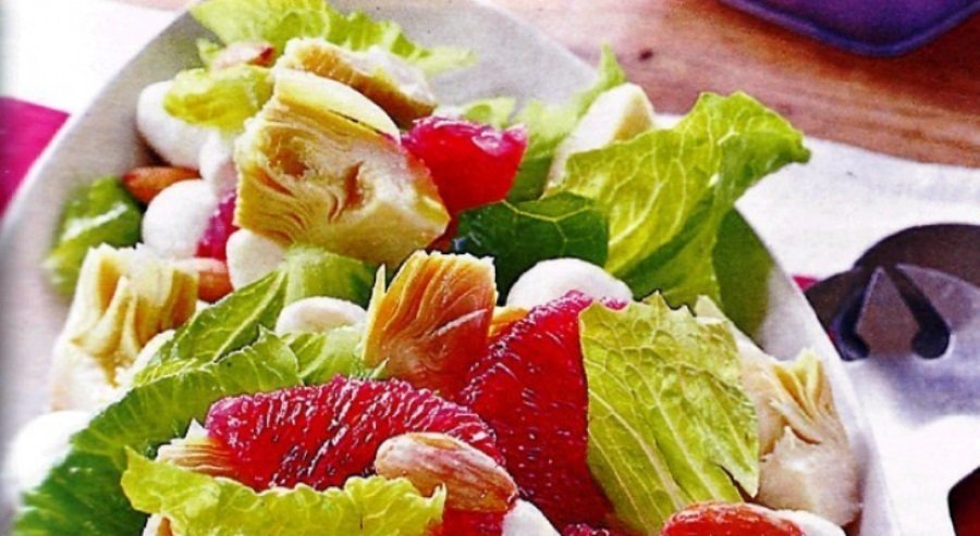 Салат из артишоков и грейпфрута
