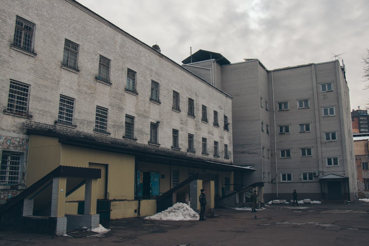 Внутренний двор Лукьяновского СИЗО 