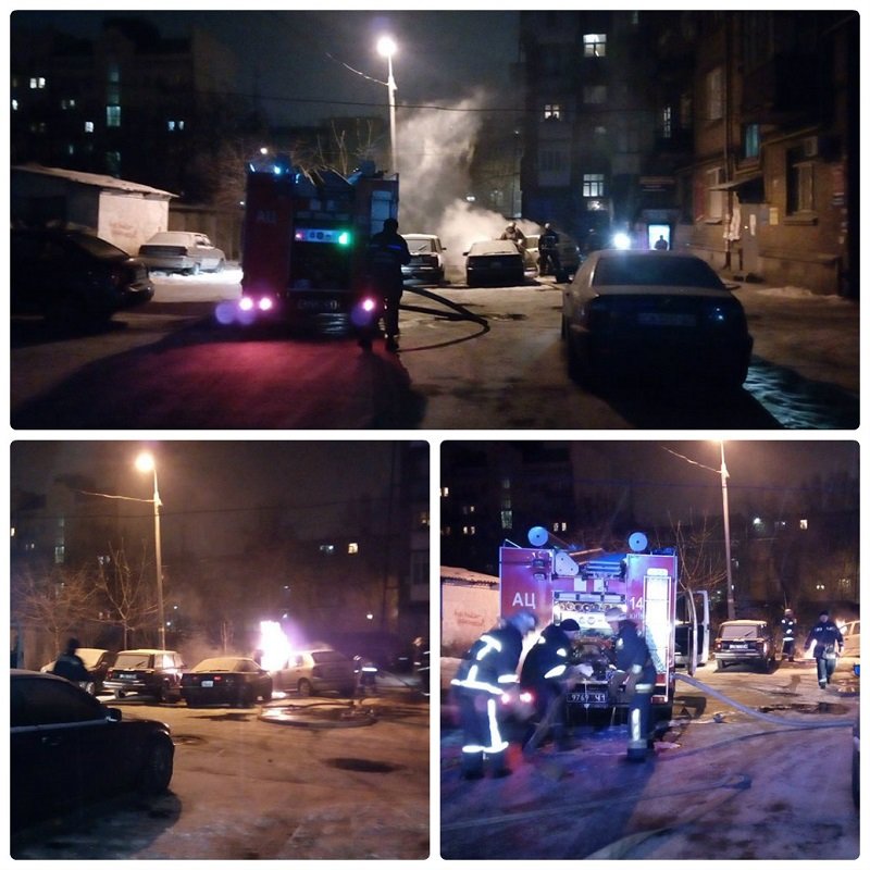 За ночь спасатели ликвидировали 6 возгораний в автомобилях