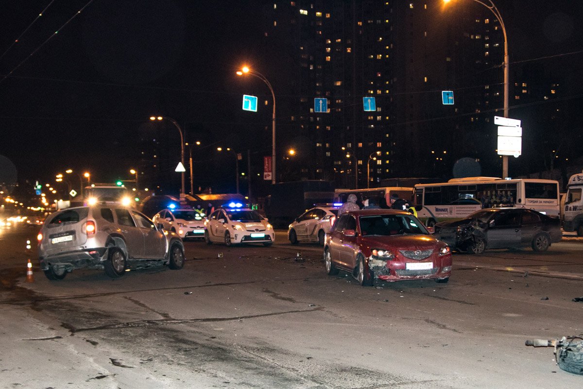 Авария произошла на проспекте Правды