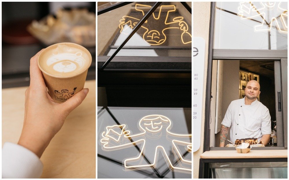 В Киеве на Шота Руставели появилось "окно" с баскским чизкейком take away 2