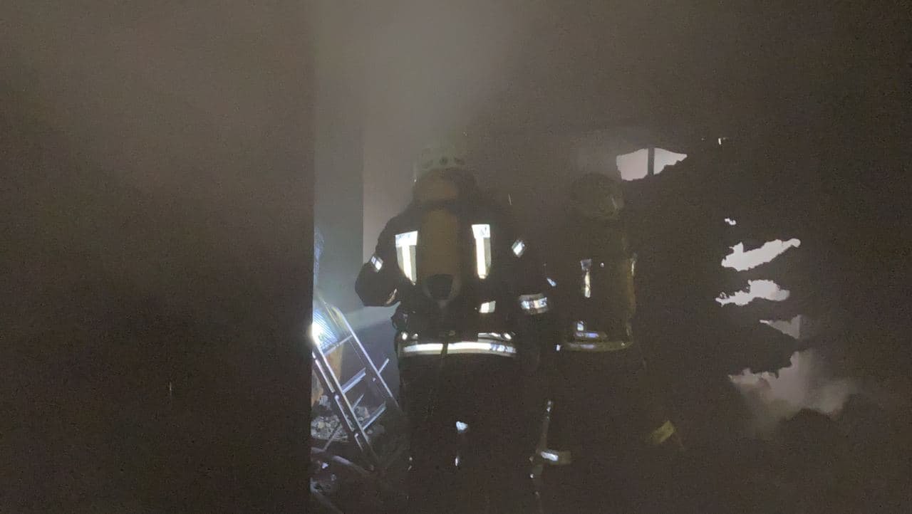 В Соломенском районе Киева горел трехэтажный дом 1