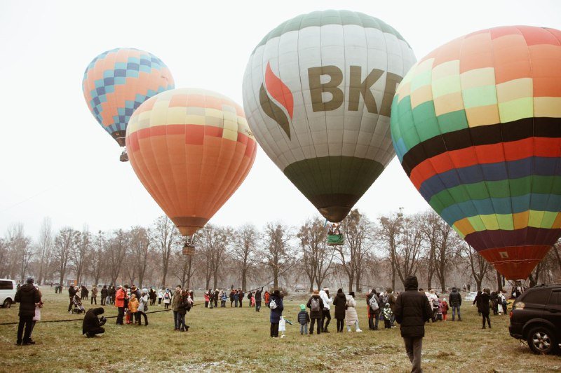 В Киеве на ВДНГ под мокрым снегом прошел фестиваль воздушных шаров: ищи себя на фото 13