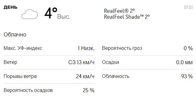 Какой будет погода в Киеве на Новый год 2021 3