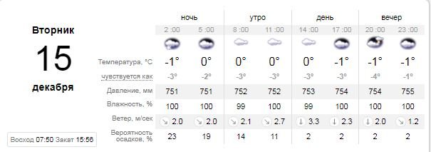 Погода на 15 декабря: в Киеве будет облачно и пойдет снег 1
