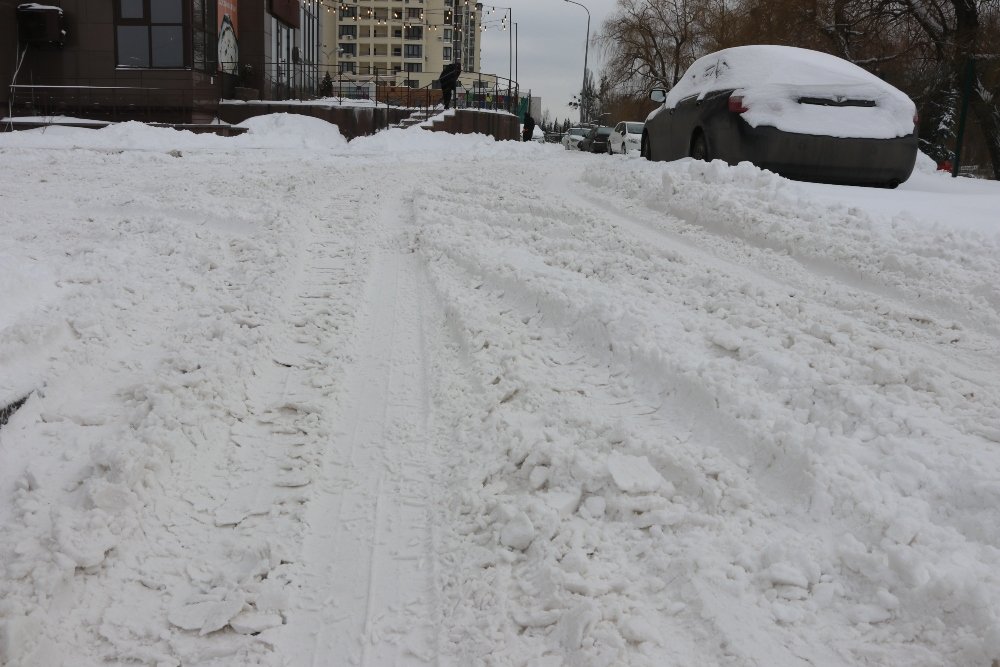 Снег, санки, лопаты, собаки и застрявшие машины: фоторепортаж с улиц Киева 9 февраля 19