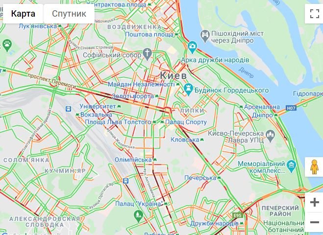 Киев продолжает стоять в пробках: фотографии дорог из разных уголков города 11