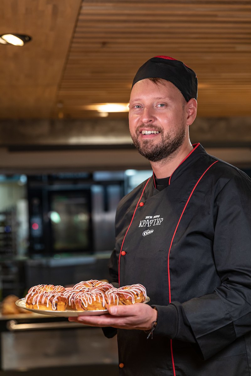 Повар и автор булочки "Суламифь" Павел Бондаренко
