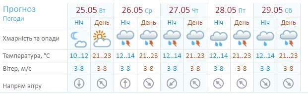 Погода на неделю: в Киеве будут дожди с грозами 1