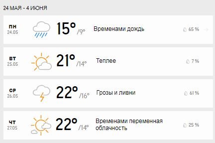 Погода на неделю: в Киеве будут дожди с грозами 3