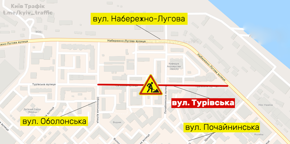 В Киеве на Подоле ограничат проезд на две недели: схема 1