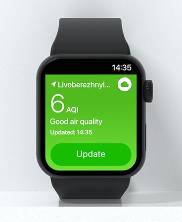 Владельцы Apple Watch теперь могут следить за качеством воздуха в Киеве на своих часах 3