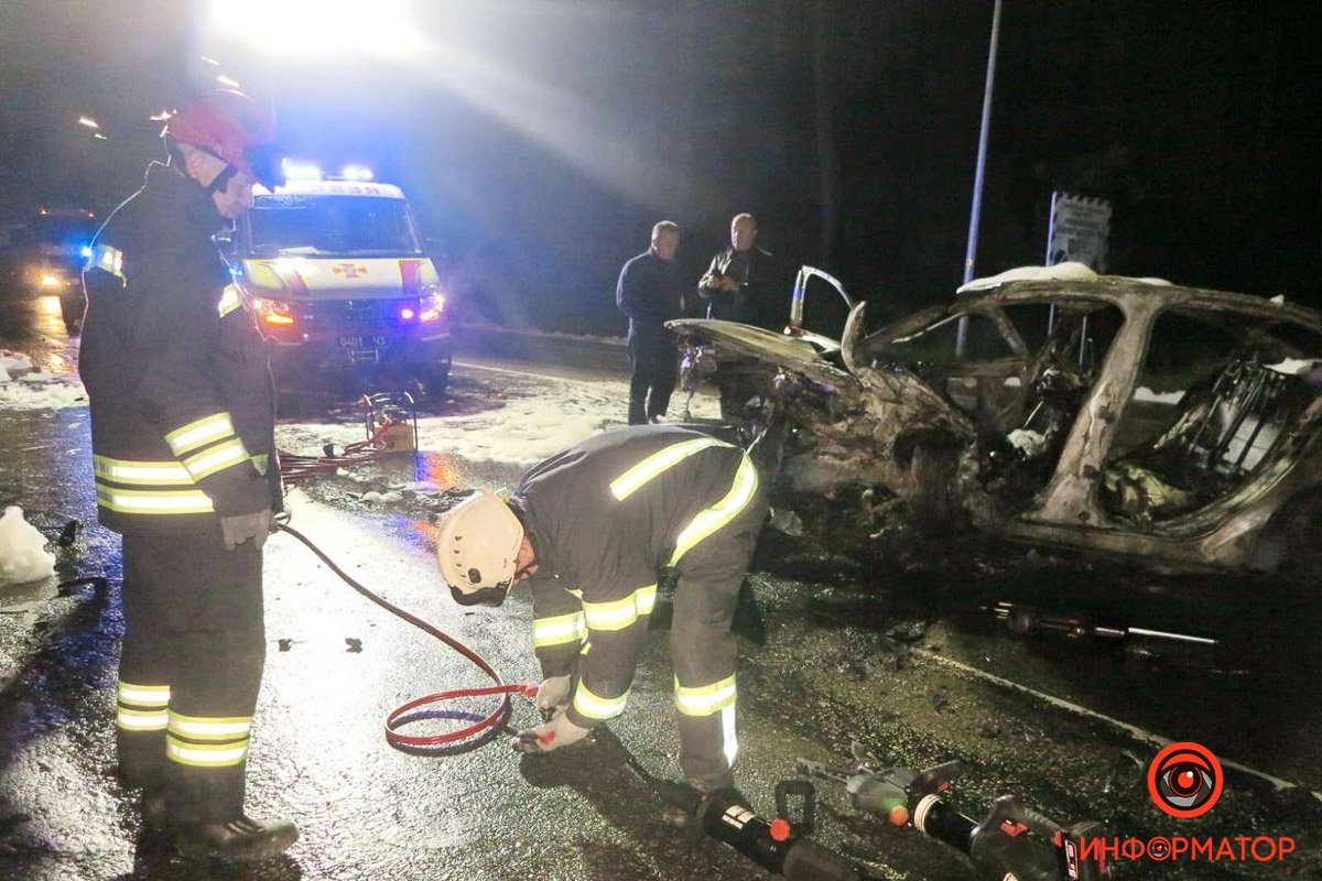 В Киеве столкнулись и Honda и Fiat: в одном из автомобилей заживо сгорел водитель 6