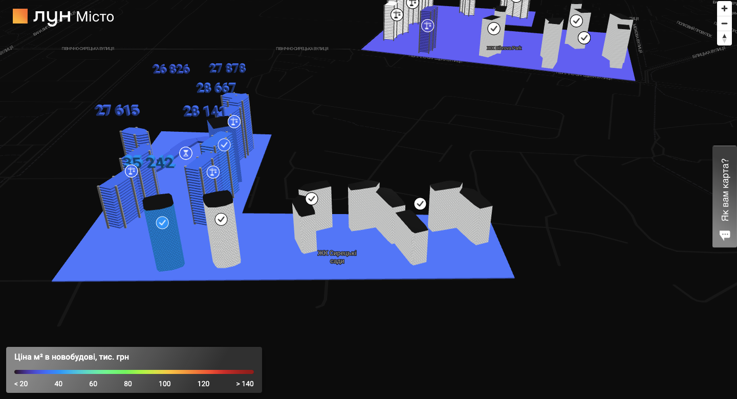 Самое дорогое и дешевое жилье: в Киеве запустили онлайн-карту для сравнения цен на новостройки 3