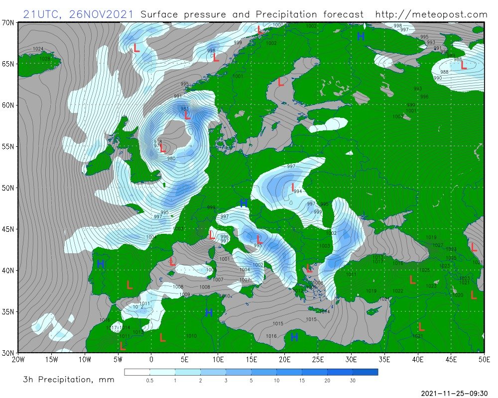 Штормовой ветер и потепление: какая погода будет в Киеве и Украине в пятницу и на выходных 1