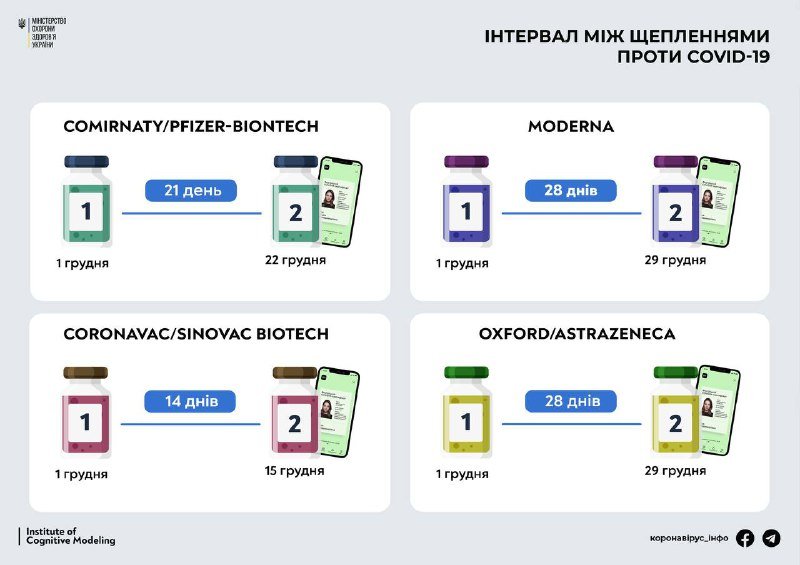 Pfizer, Moderna, CoronaVac, AstraZeneca: какой интервал между прививками 1