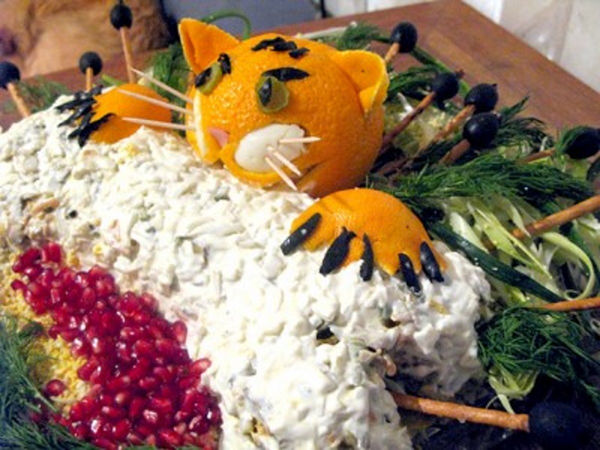 Оригинальные салаты на Новый год Тигра 2022: рецепты с фотографиями 4