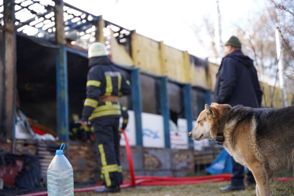 В Киеве горел яхт-клуб 2
