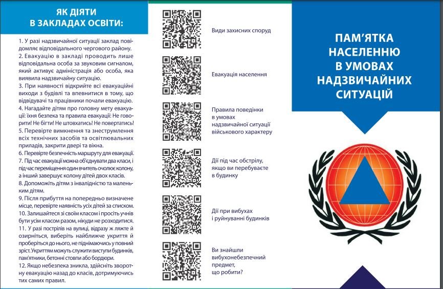 Жителям Киева будут рассылать памятки: как действовать в случае чрезвычайной ситуации и во время работы сигнала об атаке 1