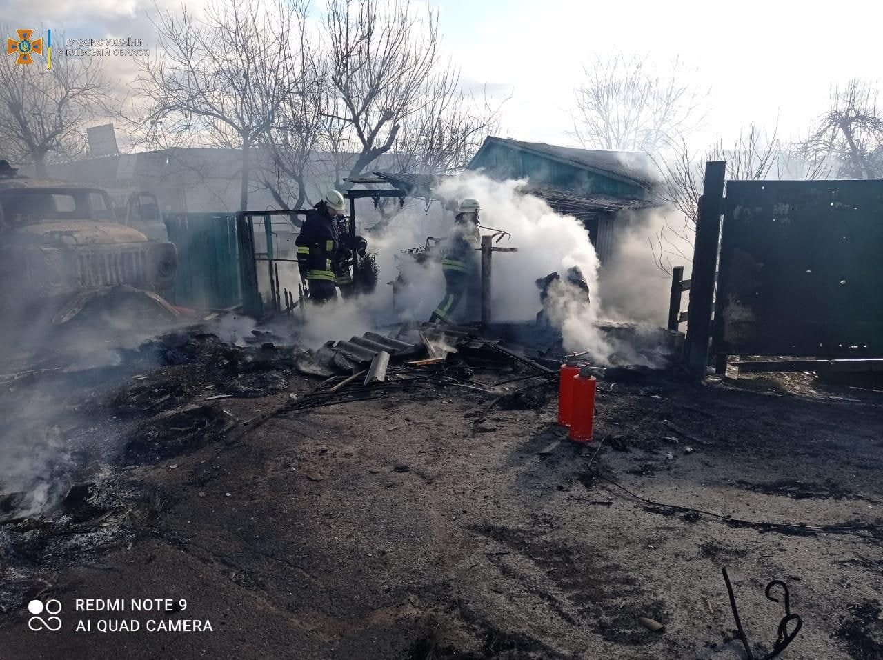 В Киевской области из-за обстрелов сгорели супермаркеты ФОРА и АТБ 1