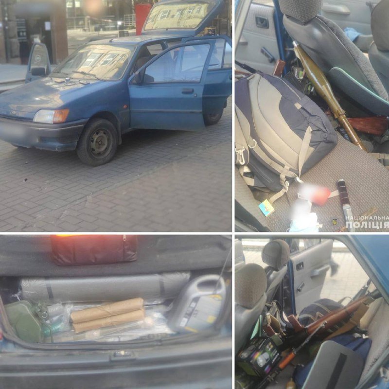 В Киеве полицейские задержали ДРГ с арсеналом оружия 1