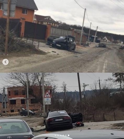 Под Киевом расстреляли колонну гражданских автомобилей с детьми, которые пытались эвакуироваться из Ирпеня 1