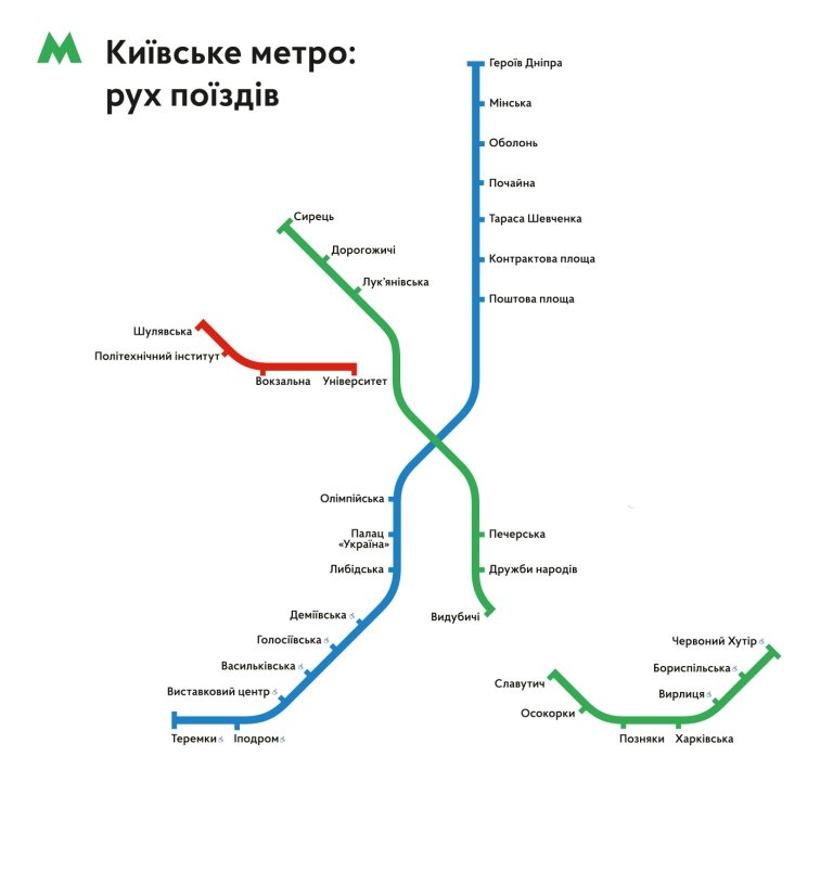 Как в Киеве работает метро 13 марта: на каких станциях курсируют поезда 1