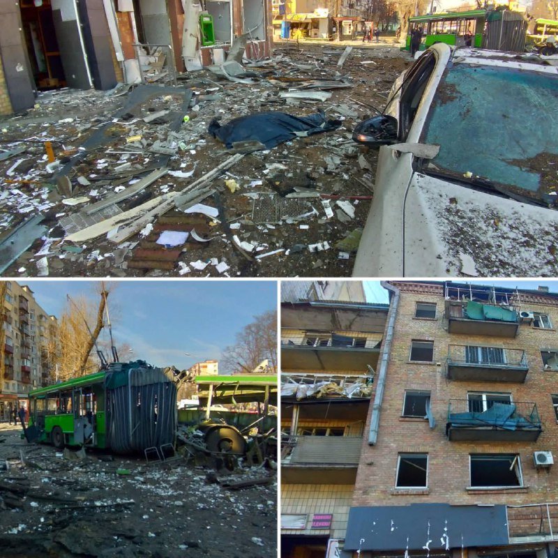В Киеве на Куреневке на дорогу упали обломки сбитой ракеты: есть погибшие и пострадавшие.Фото и видео с места 10