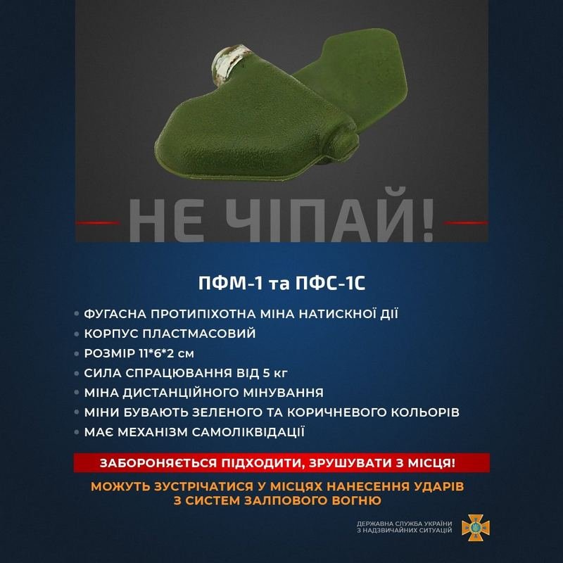 Как выглядят мины и где они могут быть: предупреждение от ГСЧС 1