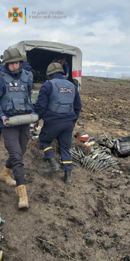 В Киевской области за последние сутки обнаружили и уничтожили несколько тысяч взрывоопасных предметов 1