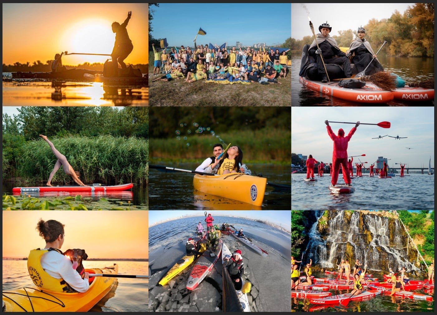 В Киеве приглашают переселенцев на бесплатные прогулки на каяках и сапах 1