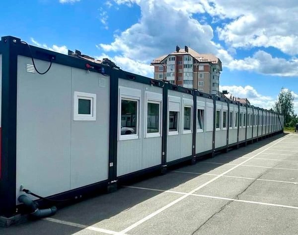 В Буче заканчивают установку модульных городков 3