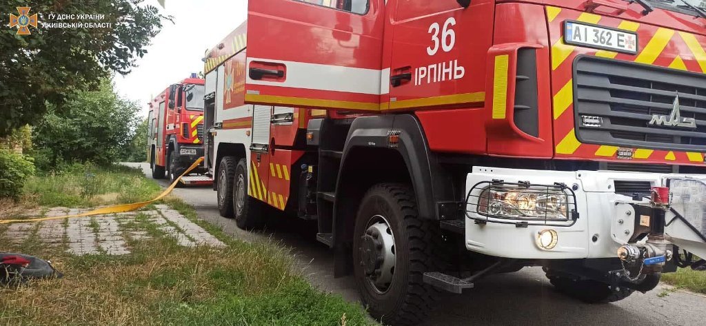 Под Киевом во время пожара в частном доме спасли пасеку 2
