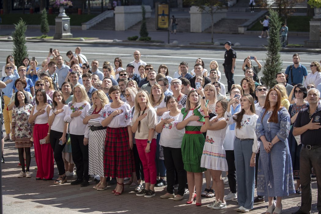 День Української Державності: у Києві на будівлі мерії пройшла церемонії підняття Державного Прапора 2