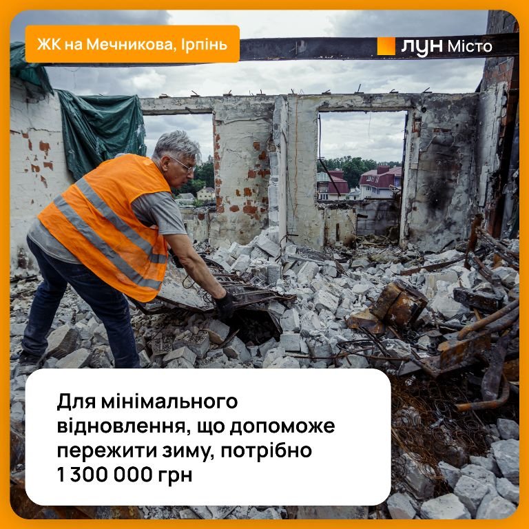 В Україні запустили ініціативу з допомоги постраждалим будинкам Ірпеня, Гостомеля та Бучі 1