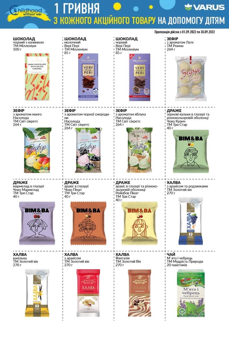 Купуйте у VARUS та допомагайте українським дітям-сиротам — триває благодійна акція 4