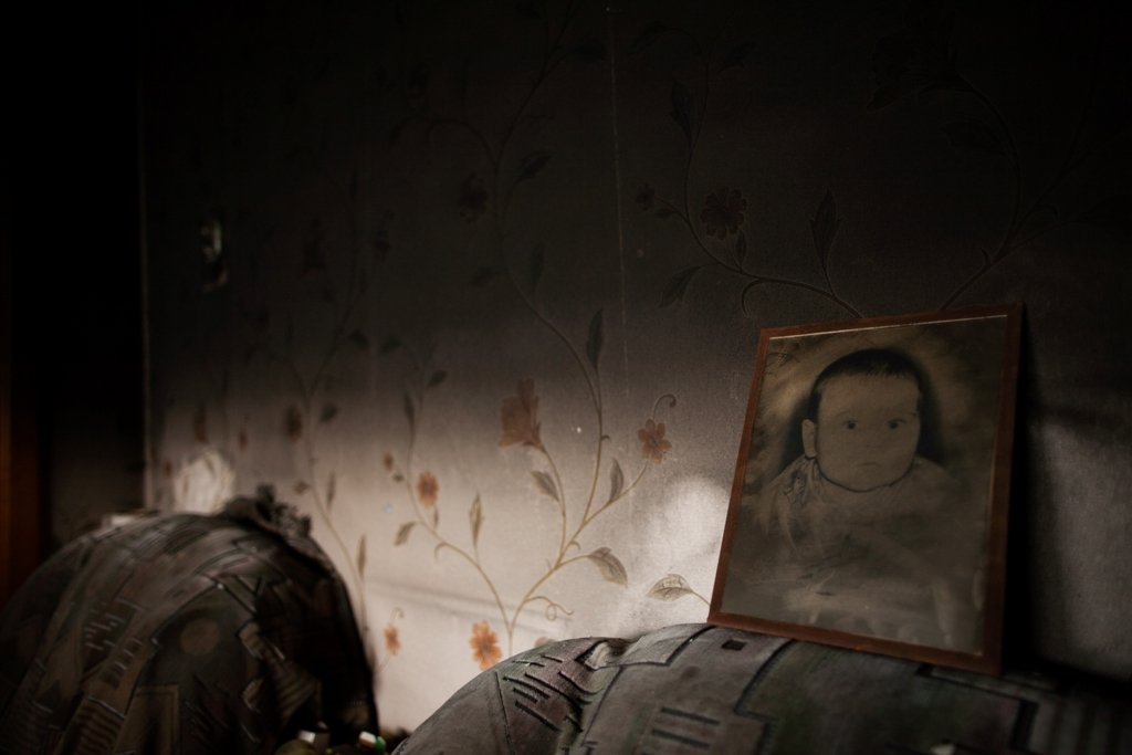 Засмалена кімната після пожеж