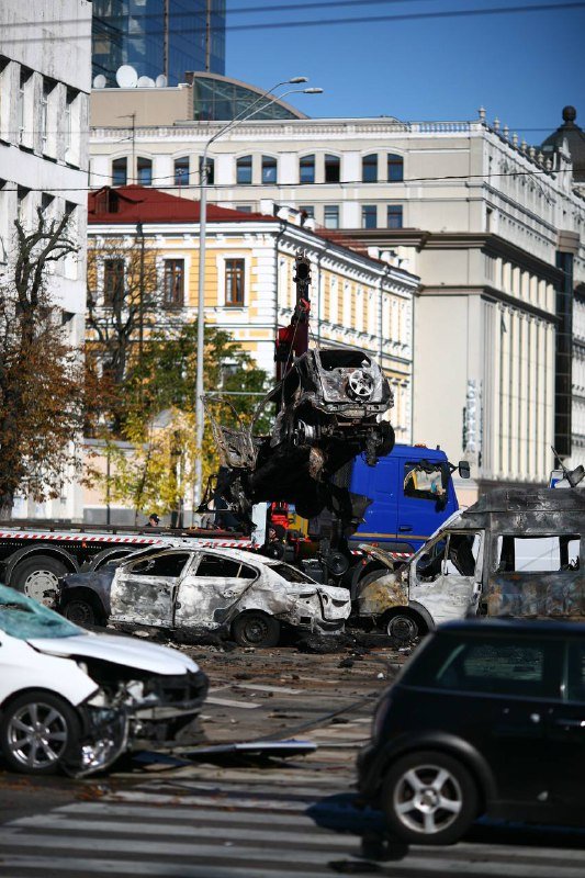 Як виглядає центр Києва після ракетних ударів 10 жовтня 5