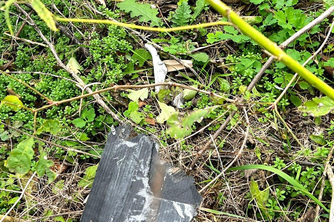 На Київщині знайшли уламки збитого дрона-шахеда 2