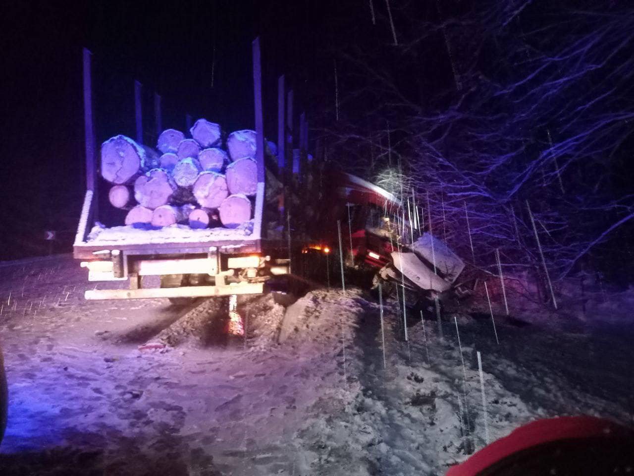На Київщині лісовоз зіткнувся з вантажівкою: водій IVECO загинув на місці 1