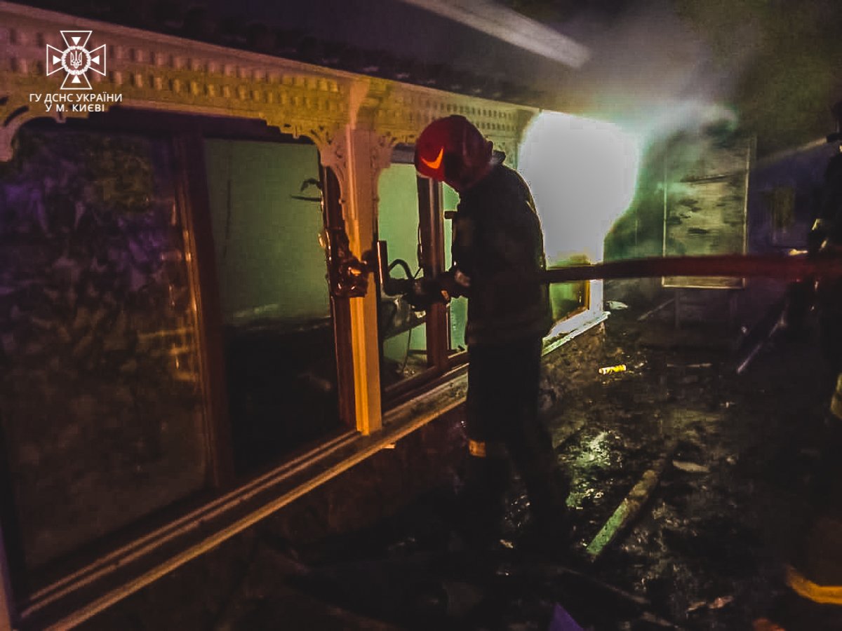 У Голосіївському районі Києва згорів ресторан грузинської кухні Gaga 4