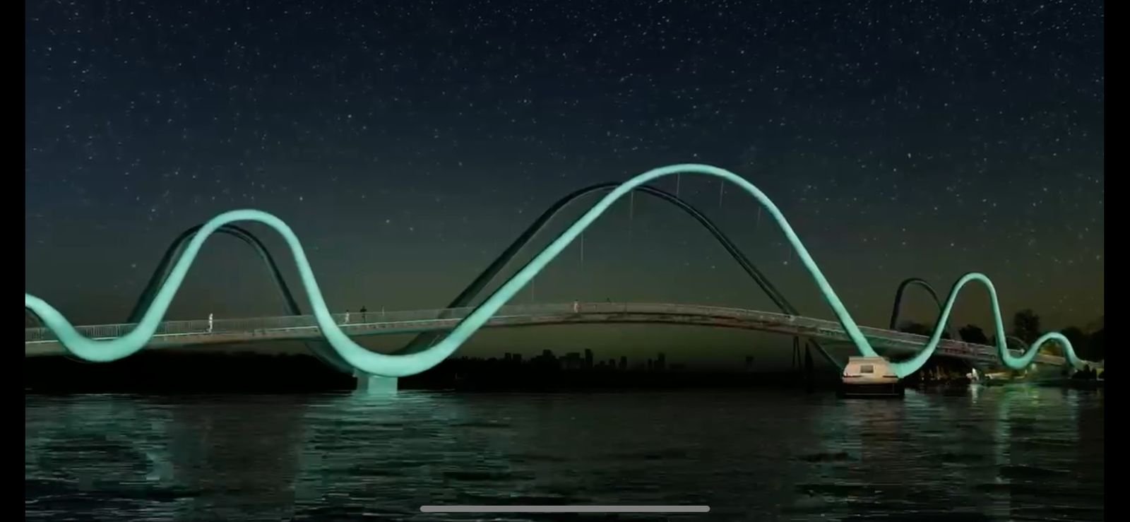 У Києві продовжать будівництво пішохідного мосту з набережної на острів Оболонський 1