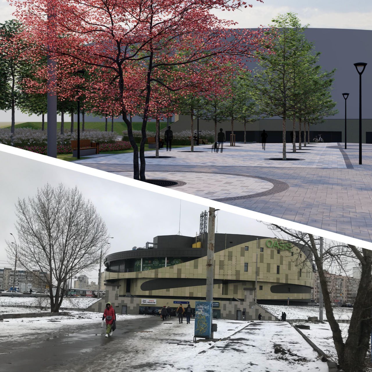 У Києві планують оновити простір біля станції метро «Героїв Дніпра»: як може виглядати 5