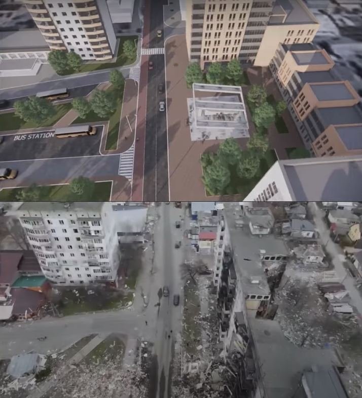 Повоєнна відбудова Бородянки: українські будівельники розробили та показали проєкт 1