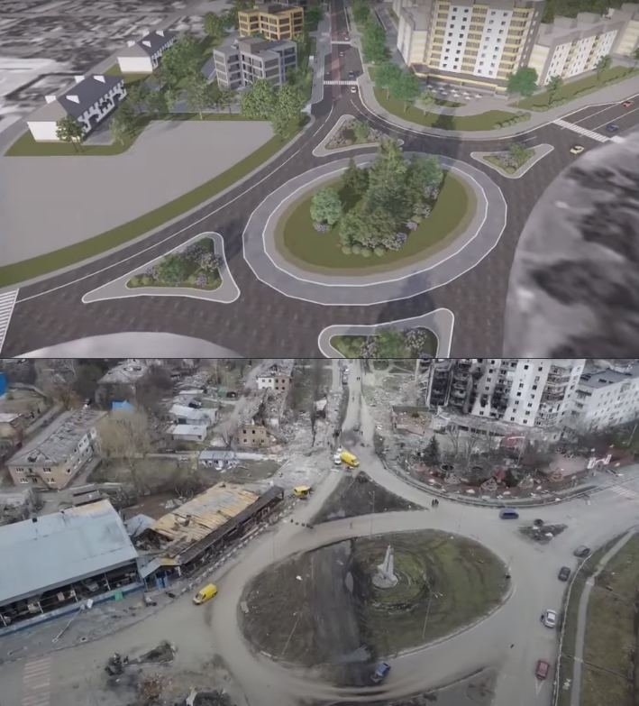 Повоєнна відбудова Бородянки: українські будівельники розробили та показали проєкт 3