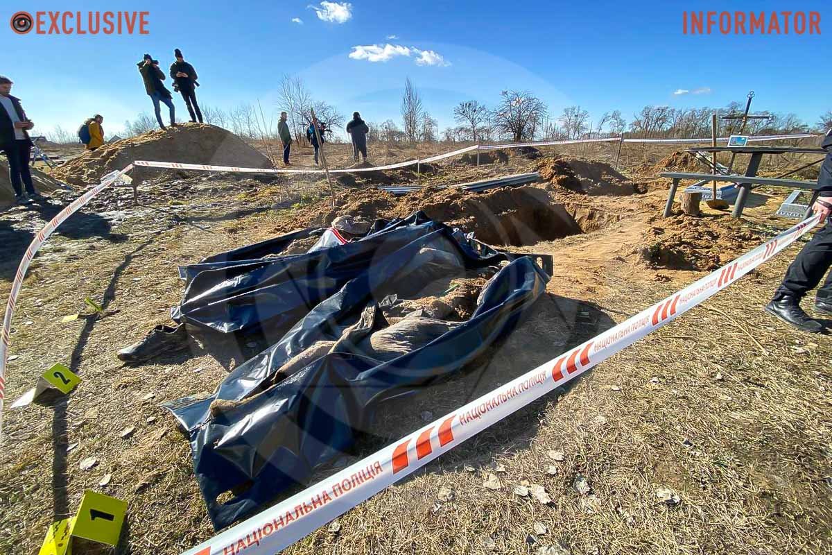 Під Києвом знайшли тіла трьох чоловіків, яких вбили під час окупації 6