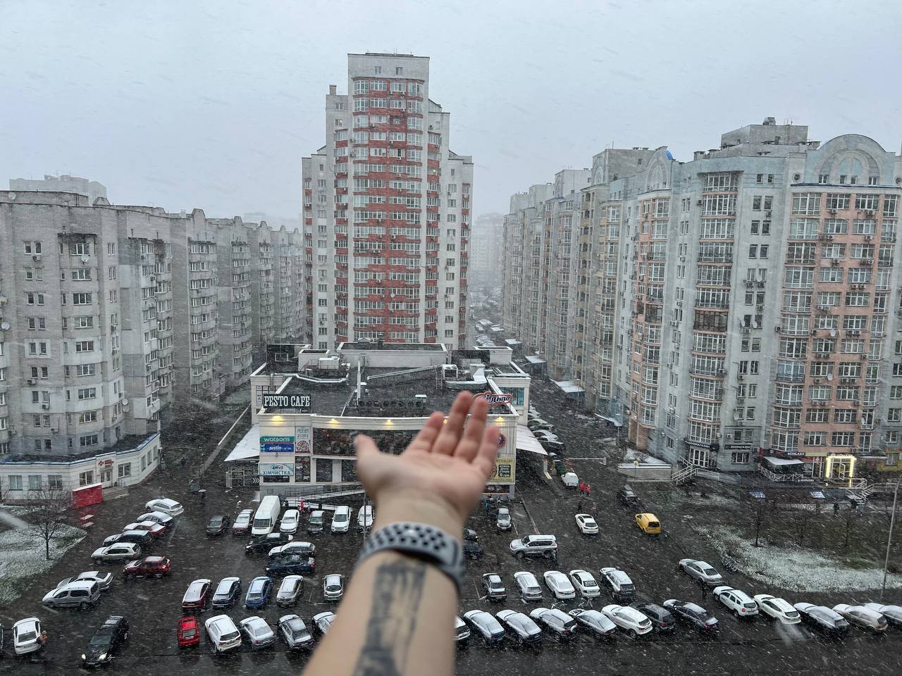 Київ засипає снігом: фото та відео 3