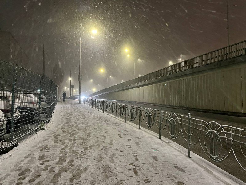 Київ засипає снігом: фото та відео 6