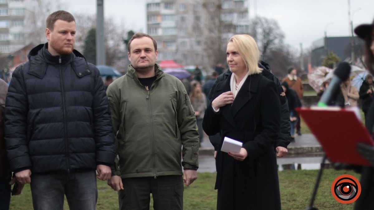 Дмитро Назаренко, Т.в.о. Голови Київської Обласної Військової Адміністрації; Олексій Кулеба, заступник голови Офісу Президента України; Бріджит Брінк, Посол США в Україні