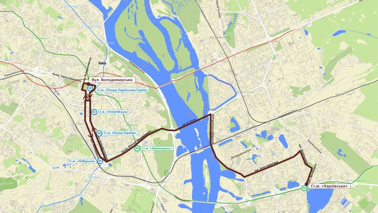 У Києві з Харківського масиву до центру запустили тестовий автобус: маршрут курсування 1